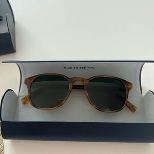Warby Parker Brown Glasses Classic Wayfarer Style